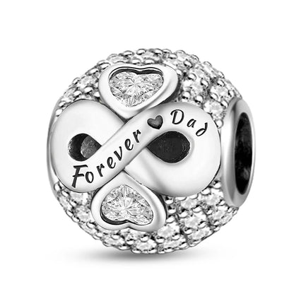 925 Sterling Silver Paw Heart Charm - Zircon Red Love Pendant Bead for DIY Bracelets & Women’s Fine Jewelry
