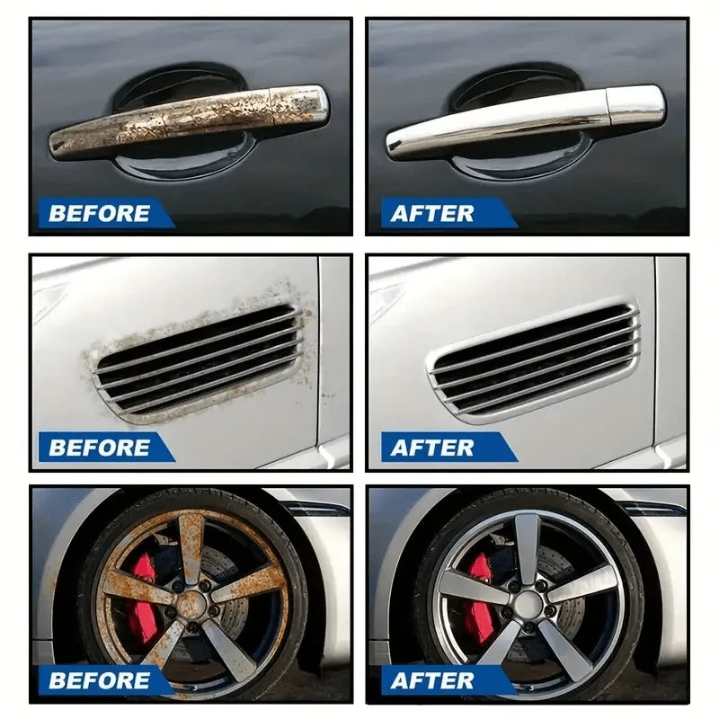 Universal Rust Remover Spray – Powerful Metal Cleaner for Car Wheels and Metal Surfaces, Restores a Smooth Finish