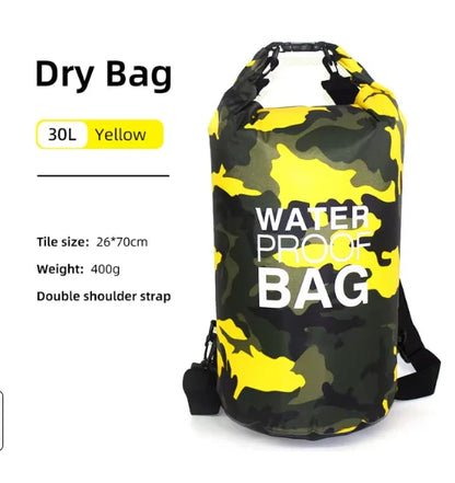 Waterproof Dry Bag - 10L/20L Storage Pack for Swimming, Trekking, Rafting, Kayaking & Boating