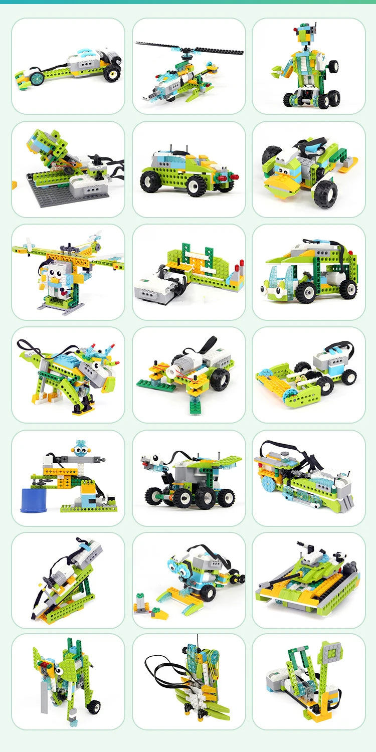 NEW WeDo 2.0 Core Set Robotics STEAM Kit – Compatible with 45300 We-Do Building Blocks, DIY Educational Toy for Christmas
