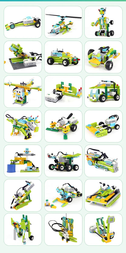 NEW WeDo 2.0 Core Set Robotics STEAM Kit – Compatible with 45300 We-Do Building Blocks, DIY Educational Toy for Christmas