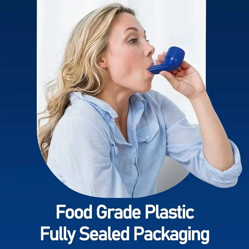 Mucus Clearance Lung Exerciser — Respiratory Vibration Device for Breath Training and Sputum Removal