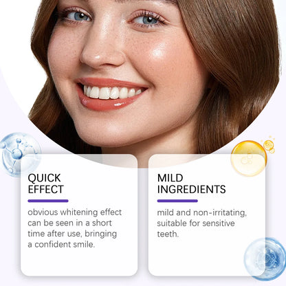 Purple Teeth Whitening Strips - Stain Removal, Plaque Cleaning & Brightening Dental Care Kit