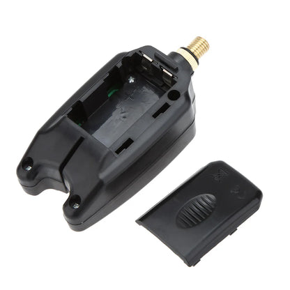 2 LED Fishing Bite Alarm - Waterproof Rod Alert Indicator with Adjustable Tone, Volume & Sensitivity