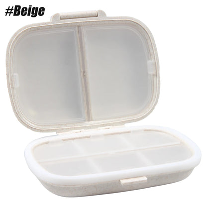 8-Compartment Travel Pill Organizer – Moisture-Proof Pill Case, Portable Medicine & Vitamin Holder for Purse