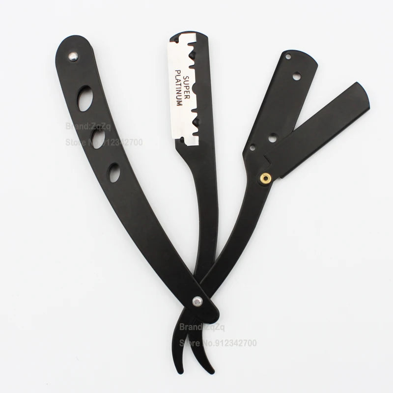 ZqZq 10 Shaving Blades – Straight Edge Razor for Haircut, Beard, Eyebrow Shaving & Manual Depilation