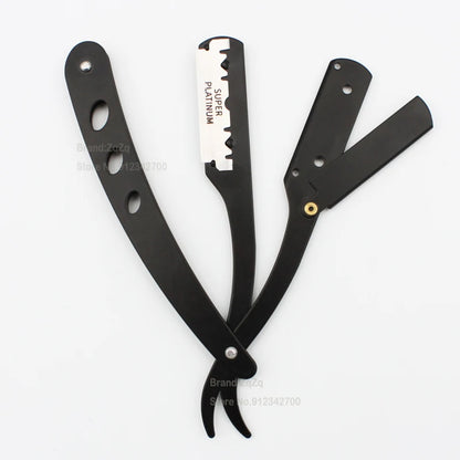 ZqZq 10 Shaving Blades – Straight Edge Razor for Haircut, Beard, Eyebrow Shaving & Manual Depilation