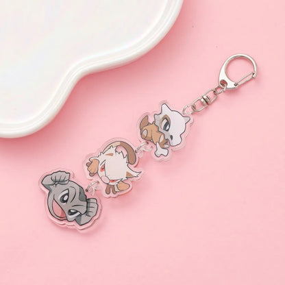 Anime Acrylic Keychain – Cute Cartoon Car Bag Pendant, Creative Gift for Friends & Fans, Fun Keyring Charm