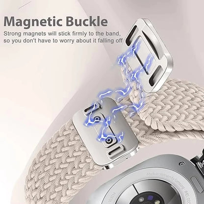 22mm Braided Nylon Watch Band – Loop Sport Strap for OnePlus Watch 3/2, OPPO Watch X/X2/4 Pro & 46mm Smartwatch Bracelet