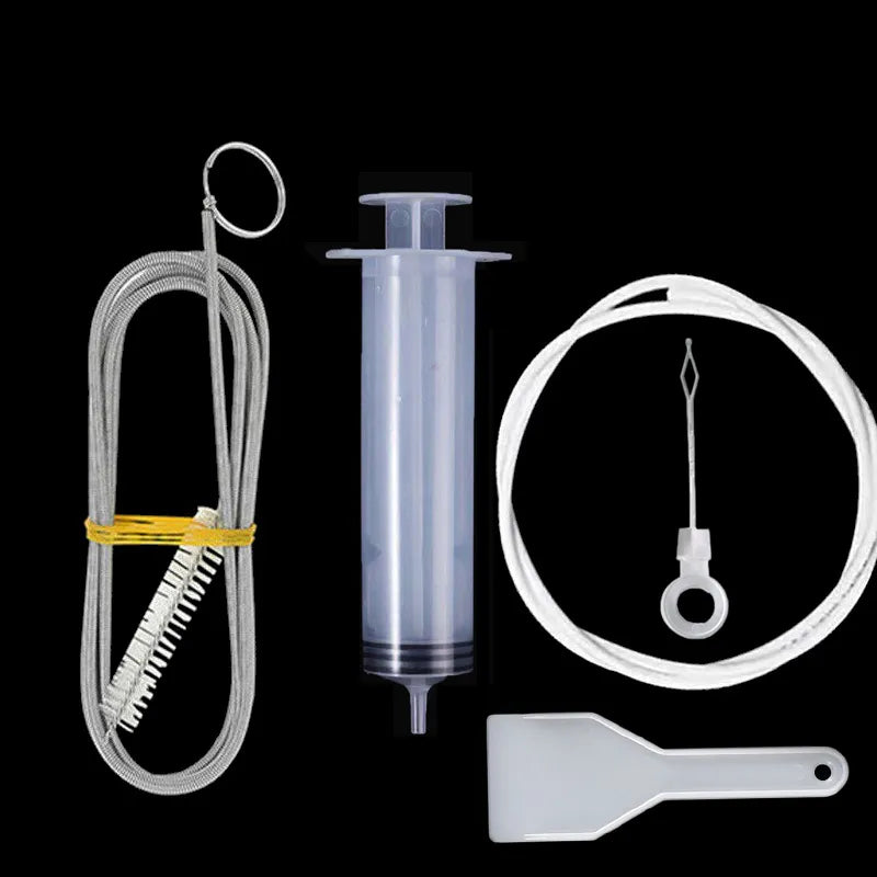 5-Piece Refrigerator Drain Hole Cleaning Set - Clog Remover and Dredge Tools with Fridge Hole Brush for Household Cleaning