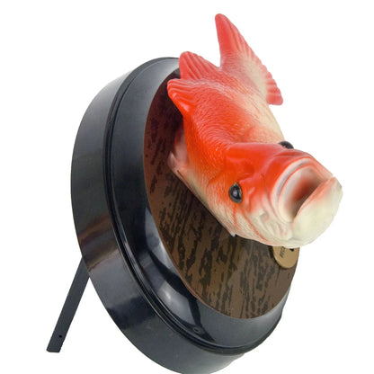 Electronic Singing Big Mouth Bass Fish - Battery-Powered Novelty Robot Fish for Halloween Decorating and Play