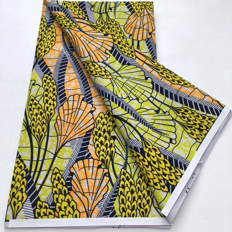African Wax Print Fabric - Nigerian Ankara Batik Dutch Fabric for Women’s Dresses & Sewing Materials