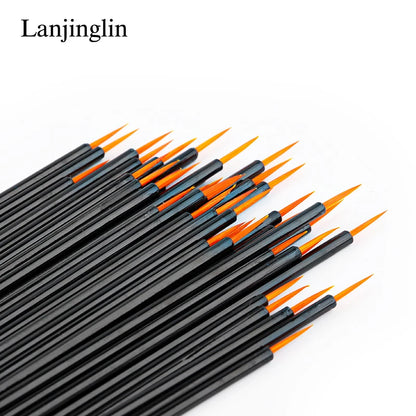 50Pcs Disposable Eyeliner Makeup Brushes - Eye Shadow & Eyeliner Wands for Lash Extensions and Beauty Tools
