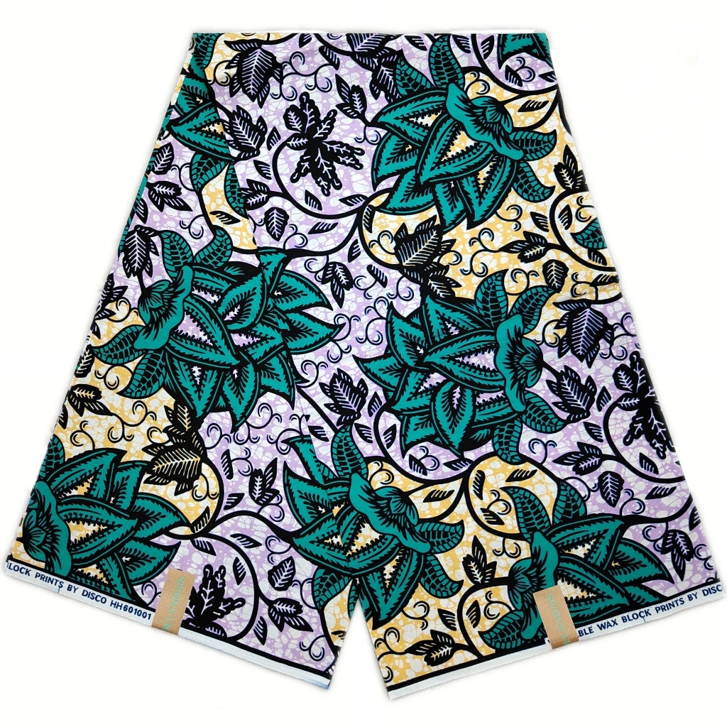 100% Cotton African Ankara Wax Fabric - Soft Real Wax Print for Dresses