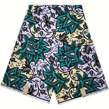 100% Cotton African Ankara Wax Fabric - Soft Real Wax Print for Dresses