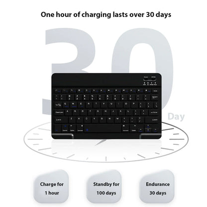 Mini Bluetooth Wireless Keyboard Set - Universal Phone Tablet iPad Keyboard and Mouse Accessories