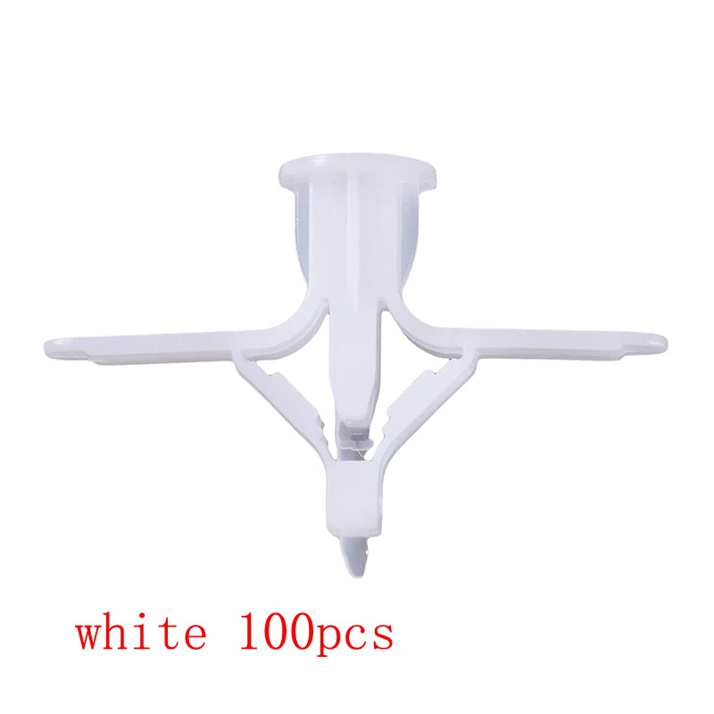 50/100Pcs Self-Drilling Drywall Anchor Kit with Screws – Nylon Expansion Anchors for Gypsum Board & Wall Mounting