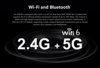 Zidoo Z9X 8K HDR Media Player - Android 11, Amlogic S928X-K, 6GB+64GB, VPU & VS10 Engine
