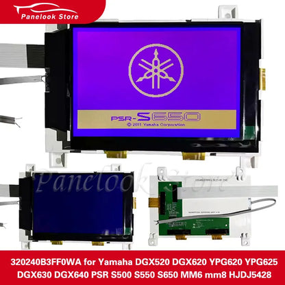 Yamaha LCD Display Screen - Replacement Panel for DGX, YPG, PSR, MM Series Keyboards