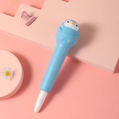 Kawaii Squishy Gel Pens – Cute Animal and Fruit-Shaped Stress Relief Pens for School and Office Supplies