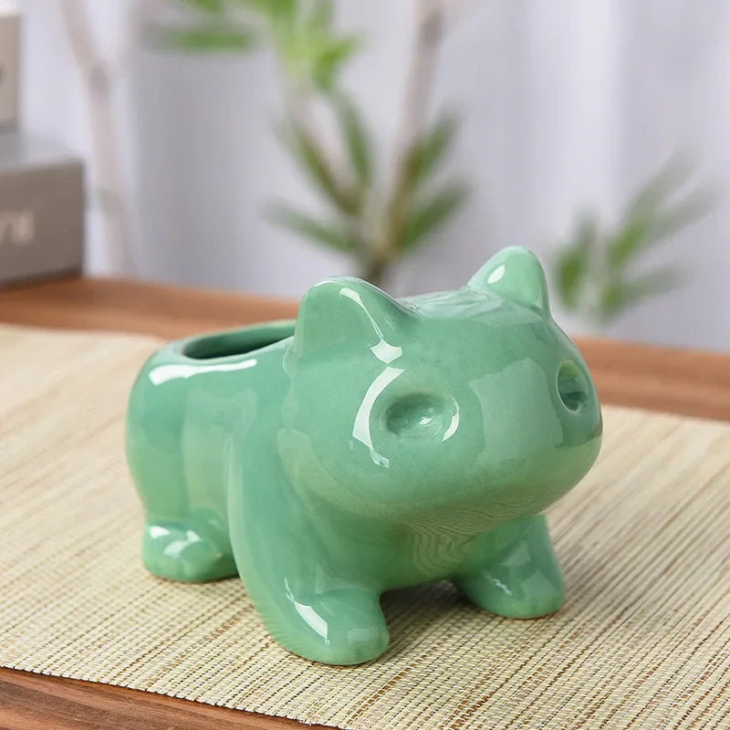 Creative Ceramic Mini Flowerpot – Succulent Planter with Drainage Hole for Home & Garden Decor