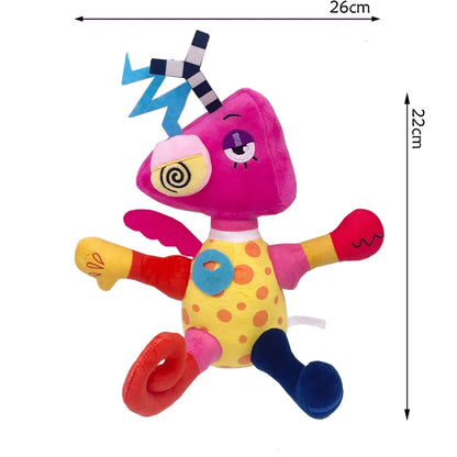 25CM Digital Circus Jax Plush Doll - Magical Rabbit Clown Collectible Toy for Fans, Home Decor, and Gifts