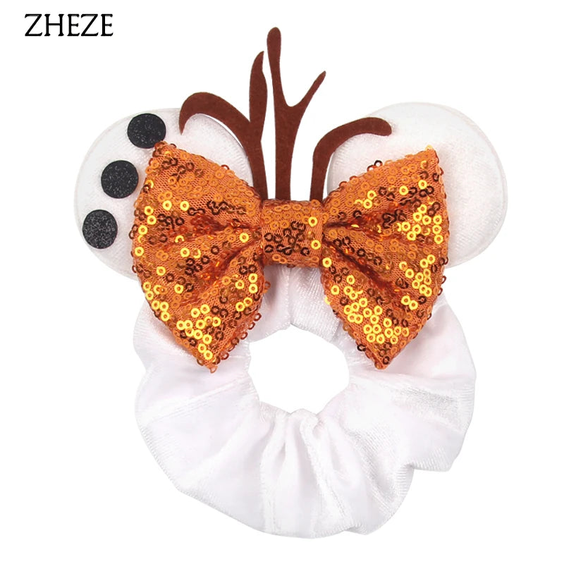 Velvet Mouse Scrunchies - Cute Elastic Ponytail Holders & Hair Accessories for Girls