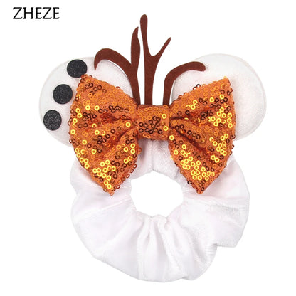 Velvet Mouse Scrunchies - Cute Elastic Ponytail Holders & Hair Accessories for Girls