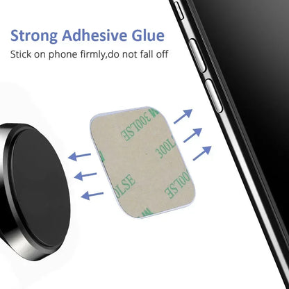 Universal Metal Plate for MagSafe Car Phone Holder - Magnetic Iron Disk Mount Sticker for iPhone and Xiaomi
