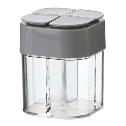 4-in-1 Travel Camping Spice Kit - Plastic Seasoning Spice Shaker with Dispenser - Essential Camping Spice Containers (1PC)