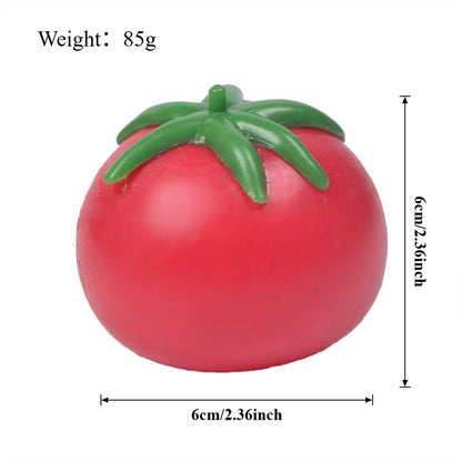 Tomato Squishy Stress Ball – Soft Fidget Sensory Toy for Kids & Adults, Slow Rebound Squeeze Toy
