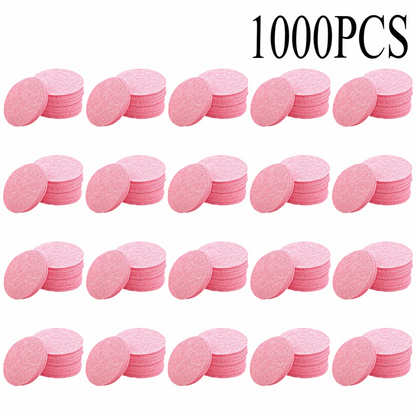 50–1000PCS Natural Wood Pulp Compressed Face Wash Sponges – Foaming Facial Cleansing Puffs for Skincare & Makeup Removal