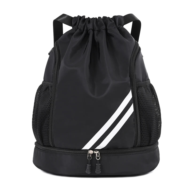 Fitness & Sports Backpack | Gym Bag for Women & Men, Basketball, Soccer, Football Storage with Drawstring Training Knapsack