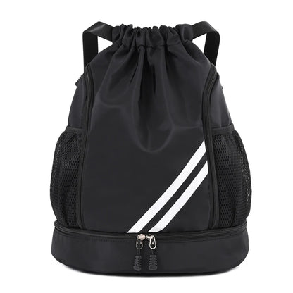 Fitness & Sports Backpack | Gym Bag for Women & Men, Basketball, Soccer, Football Storage with Drawstring Training Knapsack