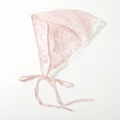 Fabric Printing Triangle Scarf — Flower Turban Bandana Headband for Women Retro Hair Accessories
