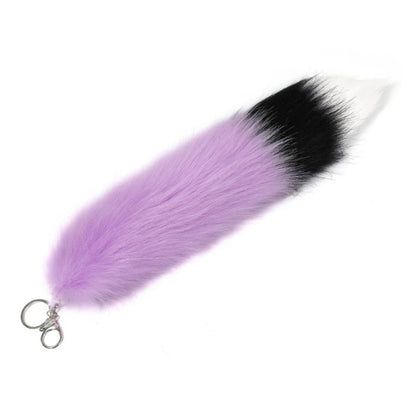 New Fashion Wolf Tail Fur Keychain – Unisex Car Keyring & Bag Charm Accessory Gift