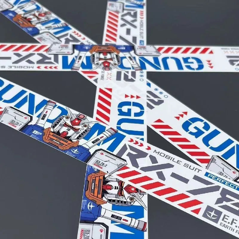 Gundam RX-78 Waterproof Stickers - Residue-Free Decorative Decals for Desktops, Figure Shelves, Bicycles and Aquariums