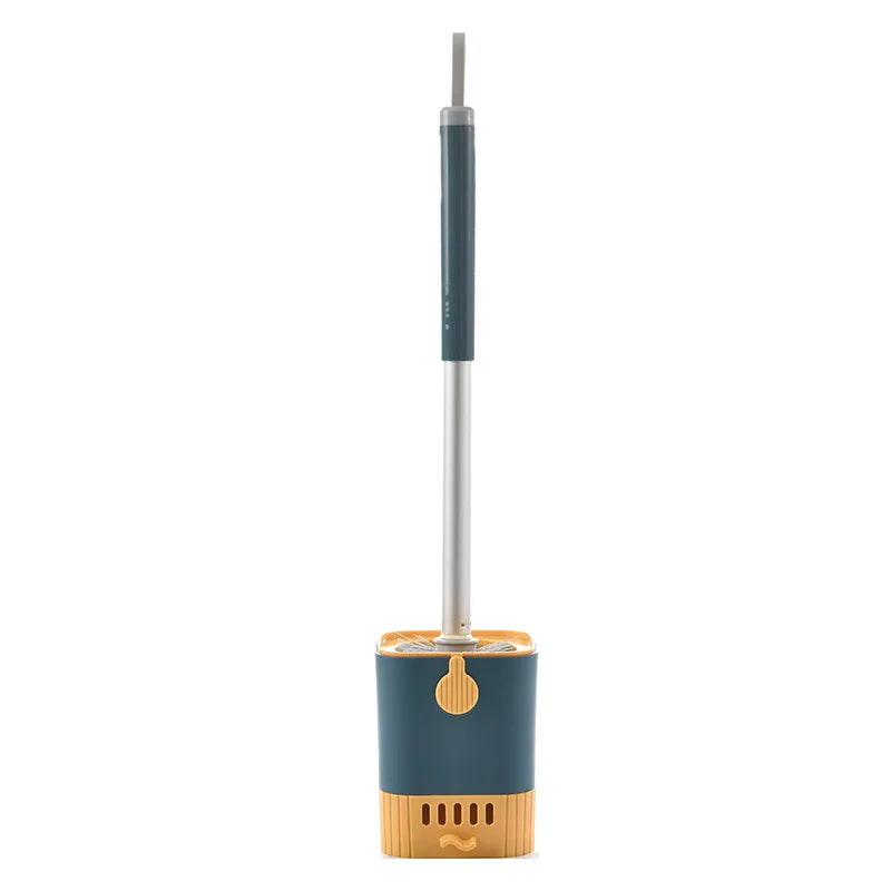 Wall-Mounted Toilet Brush Set – Long Handle Flexible Bathroom Cleaning Tool with Holder