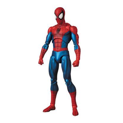 Disney Mafex 075 Spiderman Action Figure – 16cm High-Quality Spider-Man Model with Accessories, Collectible Toy Gift