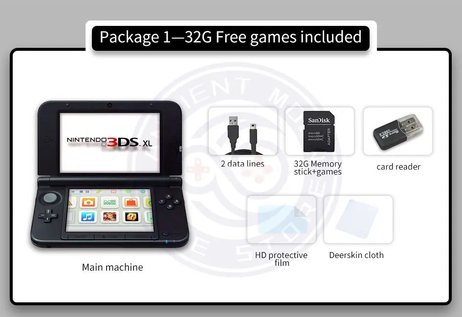 Original/Refurbished 3DSXL/3DSLL Handheld Game Console – Free Pokémon Sun/Moon Games