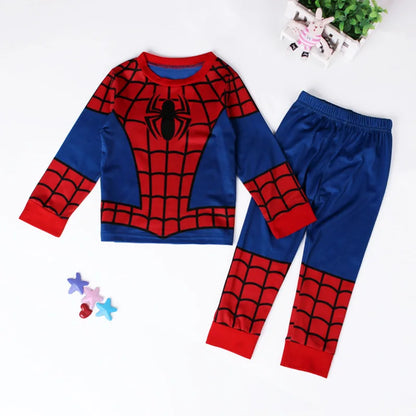 Children’s Spiderman Pajama Set – Boys’ Long Sleeve Superhero Cosplay Sleepwear