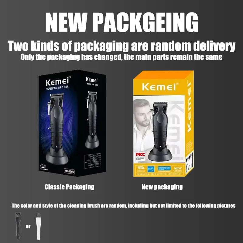 Kemei Professional Hair Clipper Kit – KM-2296, KM-2299, KM-1102 Electric Shaver & Cordless Trimmer for Men’s Hair Cutting