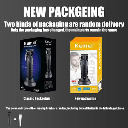 Kemei Professional Hair Clipper Kit – KM-2296, KM-2299, KM-1102 Electric Shaver & Cordless Trimmer for Men’s Hair Cutting