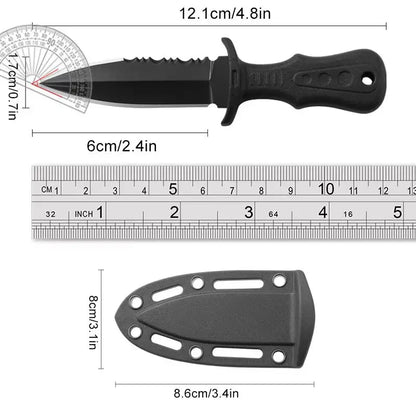 New Outdoor Camping Stainless Steel Knife – EDC High Hardness, Sharp Fruit Knife for Wilderness Survival & Self-Defense