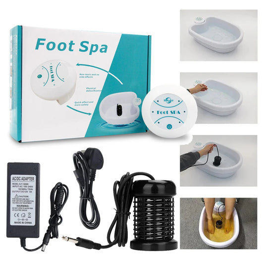 Detox Ionic Foot Spa Bath Machine — Foot Massage & Detox Therapy for Fatigue Relief, Health Boost & Vitality