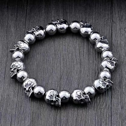 Ethnic Wind Dragon Bracelet – Vintage Silver Plated Cuff Bangle, Motorcycle Riding Charm Jewelry Gift for Men