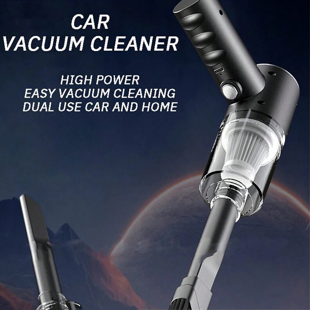 3-in-1 Portable Car & Home Vacuum Cleaner – Suction, Blowing, and USB Rechargeable