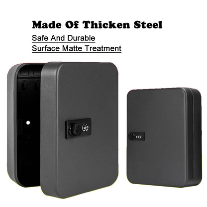 Password Key Lock Box — Multi-Key Safe Organizer for Home, Office, Car, and Factory Use