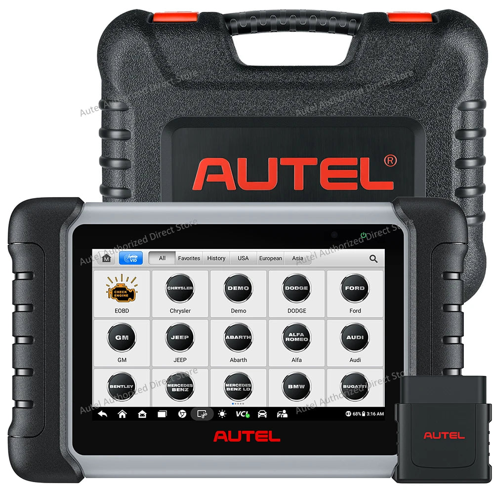 Autel MaxiCOM MK808BT PRO OBD2 Scanner – Bluetooth Car Diagnostic Code Reader, PK MK808KBT/MK808S