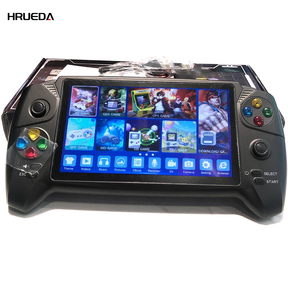 7.0" Retro Handheld Game Console - Dual Joysticks Classic Gaming Player for PS1, GBA, NES & FC Games